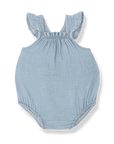 One + In The Family Girl Denim Romper Set