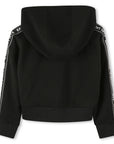 Karl Lagerfeld Girls Black Zip Up Hoodie