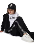 Karl Lagerfeld Girls Black Zip Up Hoodie