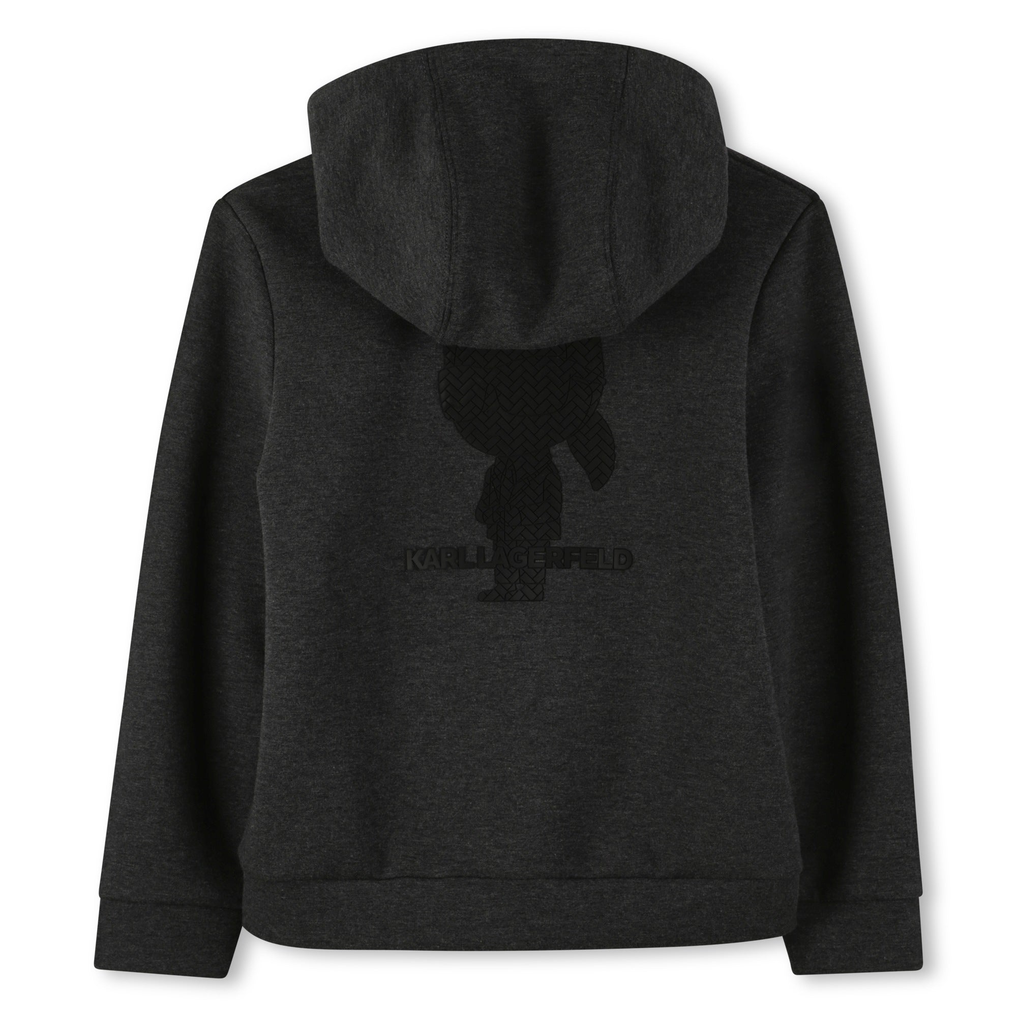 Karl Lagerfeld Boys Charcoal Marl Zip Up Hoodie