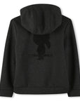 Karl Lagerfeld Boys Charcoal Marl Zip Up Hoodie