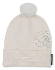 Karl Lagerfeld Off White Newborn Beanie