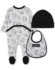 Karl Lagerfeld Logo Footie With Bib And Footie