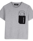 Karl Lagerfeld Light Grey Marl T-Shirt