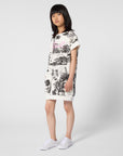 Karl Lagerfeld White And Black Palm Dress