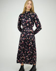 Zaikamoya Purple Flower Sharon Dress