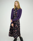 Zaikamoya Purple Flower Sharon Dress