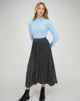 Zaikamoya Blue Geometric Pippa Skirt