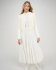Zaikamoya Ivory Klara Skirt