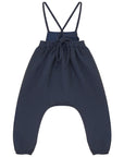 Calla Lili Blue Baby Girl Romper With Embroidery