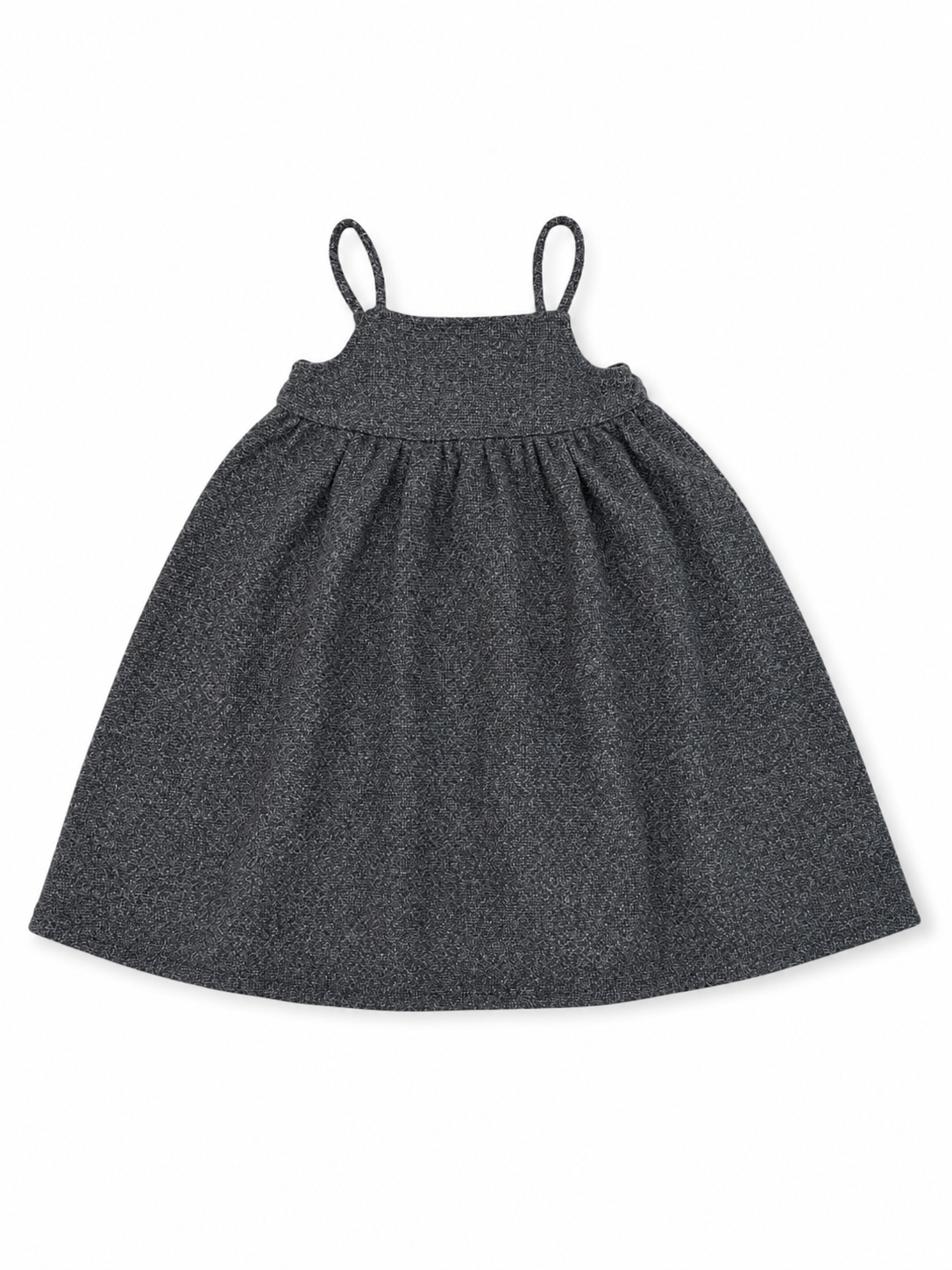 Calla Lili Grey Brown Tweed Dress – flamingobabychild