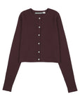 Urban Edge Mulberry Knit Combo Dress With Cardigan
