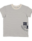Lil Legs Blue Stripe Denim City Boys Tee