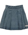 Lil Legs Mid Blue Wash Denim City Pleated Skirt