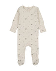 Lilette Blue Rosebud Footie + Hat