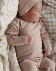 Lilette Dusty Pink Bebe Footie Set With Extra Footie