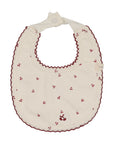 Lilette Cherry Scallop Footie Set With Bib
