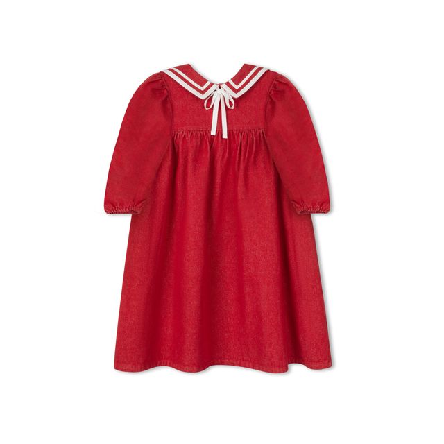 fitted lace wedding dress Madeleine Sailor 3/4 Sleeve Dress – flamingobabychild