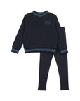 Pouf Navy Varsity Set