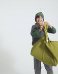 Piupiuchick Grey/Green Stripes Knit Sweater