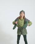 Piupiuchick Grey/Green Stripes Knit Sweater
