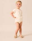 Lil Legs Cream House Marled Girl Set
