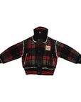 No21 Black Plaid Bomber Jacket