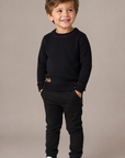 La Nina Boys Black Logo Sweater