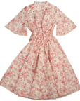 Noma Coral Toile Print Waisted Dress