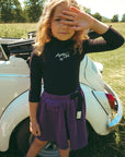 Calla Lili Purple Corduroy Skirt