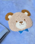 Coton Pompom Forever Blue Teddy Footie