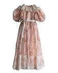 Petite Amalie Blush Orchid Linen Gown