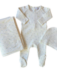 Oubon Blue/Yellow Star Footie Set