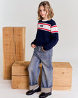 Ao76 Classic Navy Elly Crew Neck