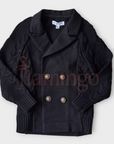 Mann Black Cabled Knit Blazer