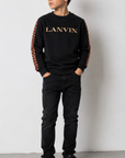 Lanvin Curb Braiding Crewneck Sweater