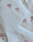 Coton Pompom Girls Dreamy Air Balloons Footie Set