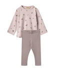 Wheat Lilac Flower 2pc Set