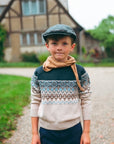 Sweet Threads Navy Mountain Heirloom Sweater