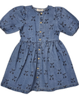 Wander And Wonder Cherries Denim Dress