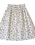 Piupiuchick Red Flowers Knee Length Skirt