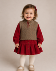 One + In The Family Regina Dress With Vest