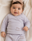 Bobo Choses Lavender Velvet 2pc Set