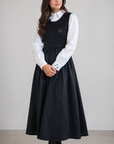 La Nina Tie Black Jumper & Logo Pleat Shirt