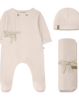 One + In The Family Blossom Footie Set
