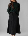 Degree Black Pocket Detail Line Skirt
