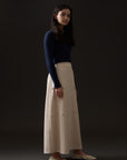 Soir Teen Natural Becky Midi Skirt