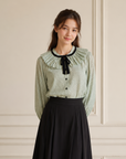 Elisabetta Franchi Georgette Shirt With Collar
