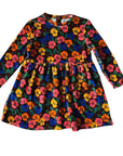 Mini Rodini Multi Violas Aop Velour Dress