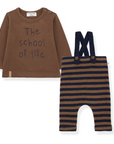 One + In The Family Stripe Romper Set